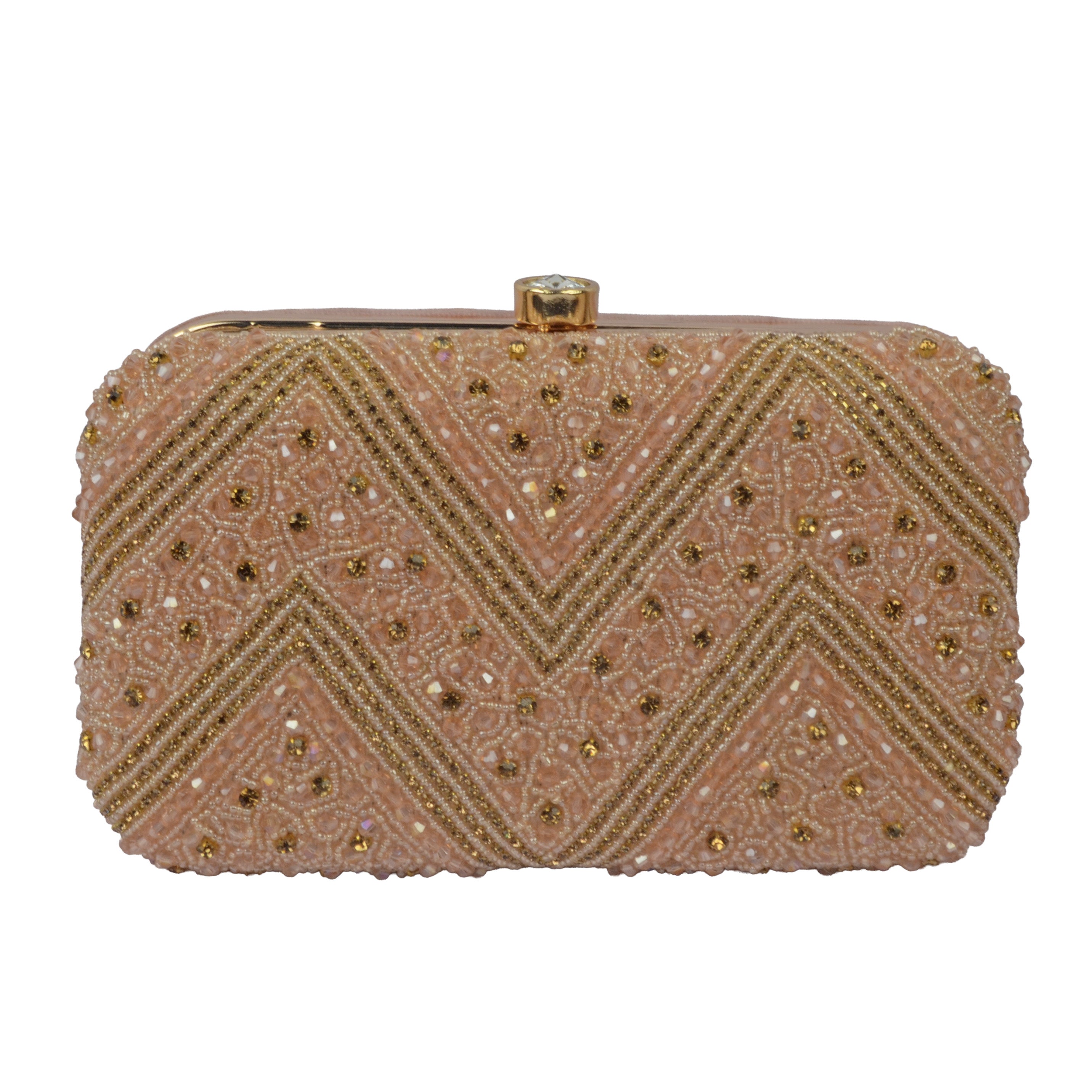 The Luminous Sunburst Pleated Evening Clutch