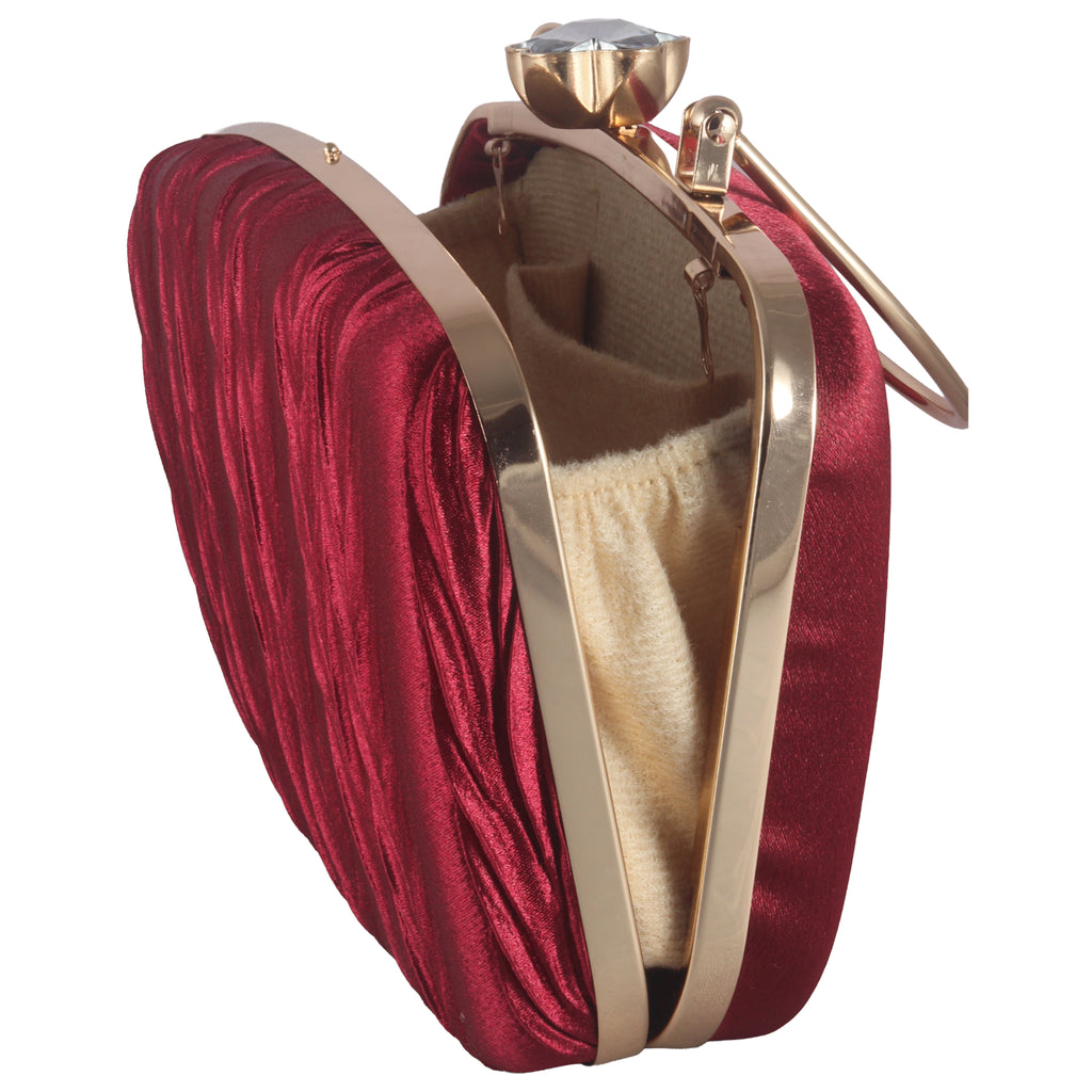 Structured Velvet Evening Clutch for Weddings & Formal Events