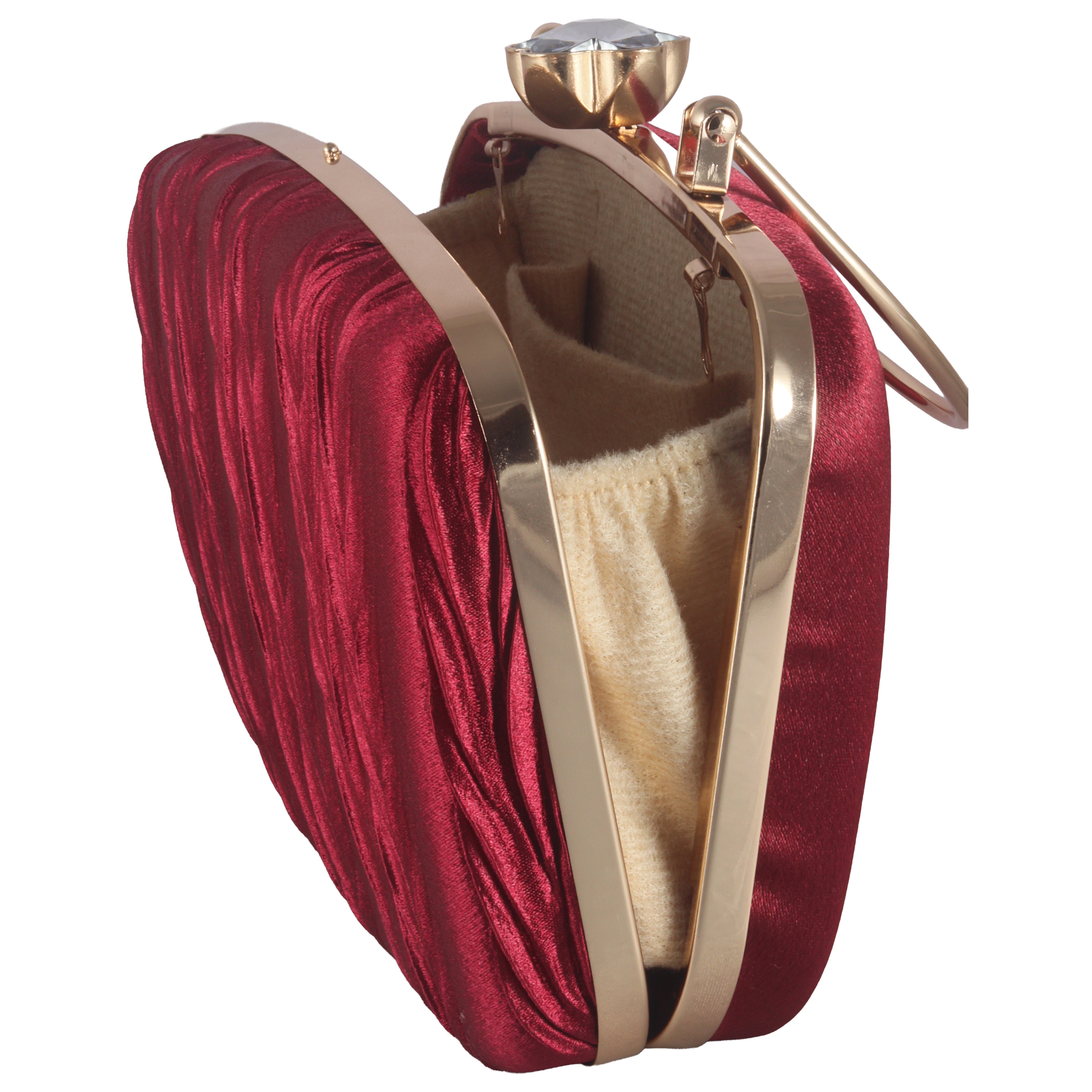 Structured Velvet Evening Clutch for Weddings & Formal Events