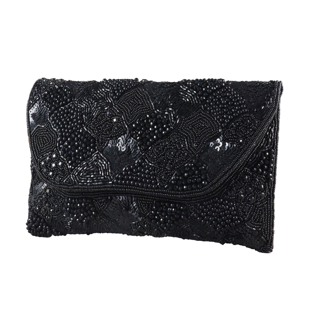 Seraphina Hand-Beaded Envelope Clutch