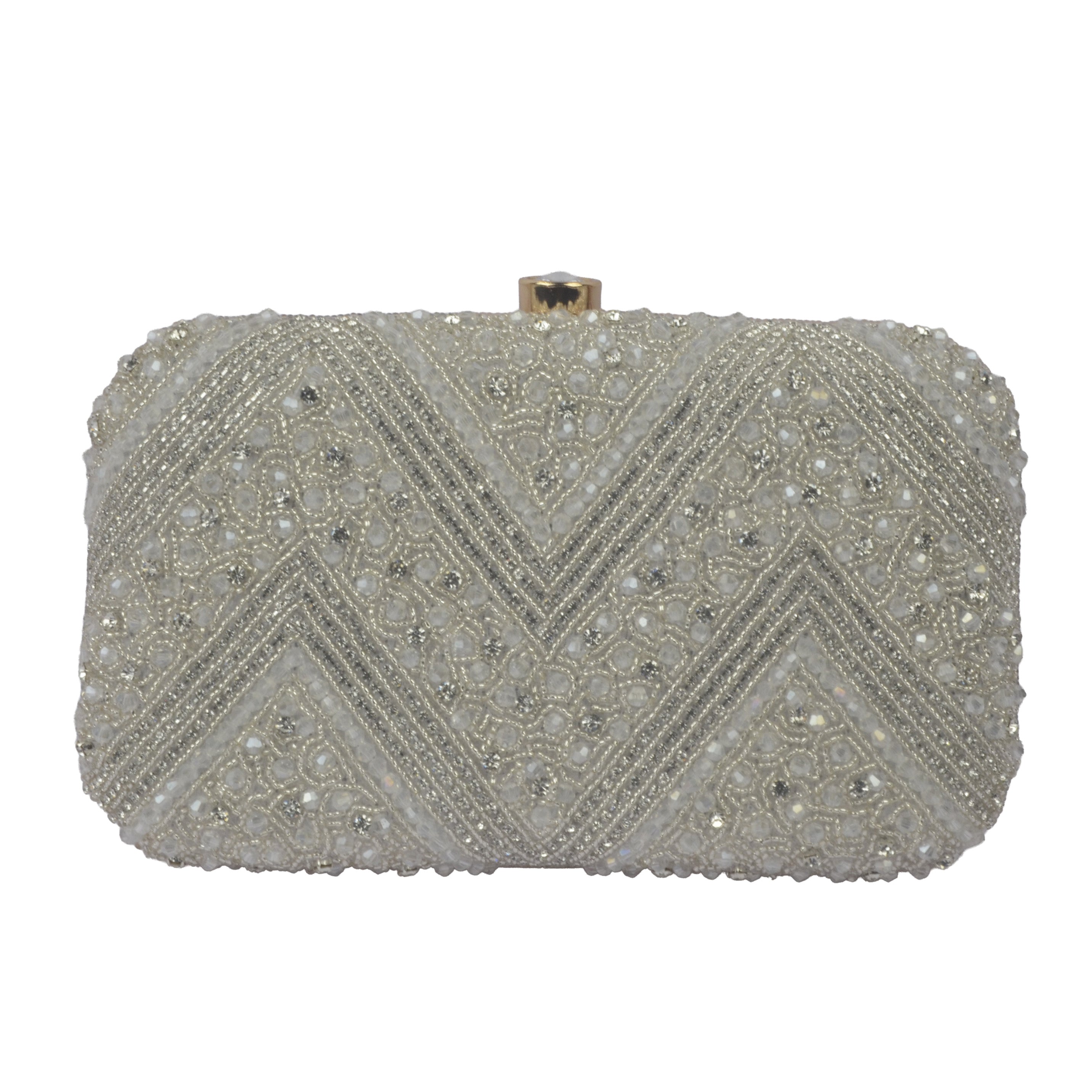 The Luminous Sunburst Pleated Evening Clutch