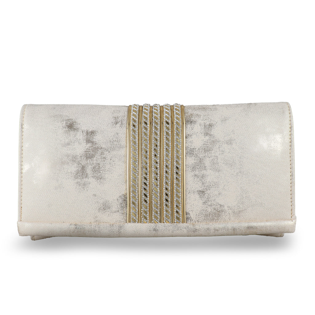 Textured Shimmer Party Clutch for Weddings & Evenings