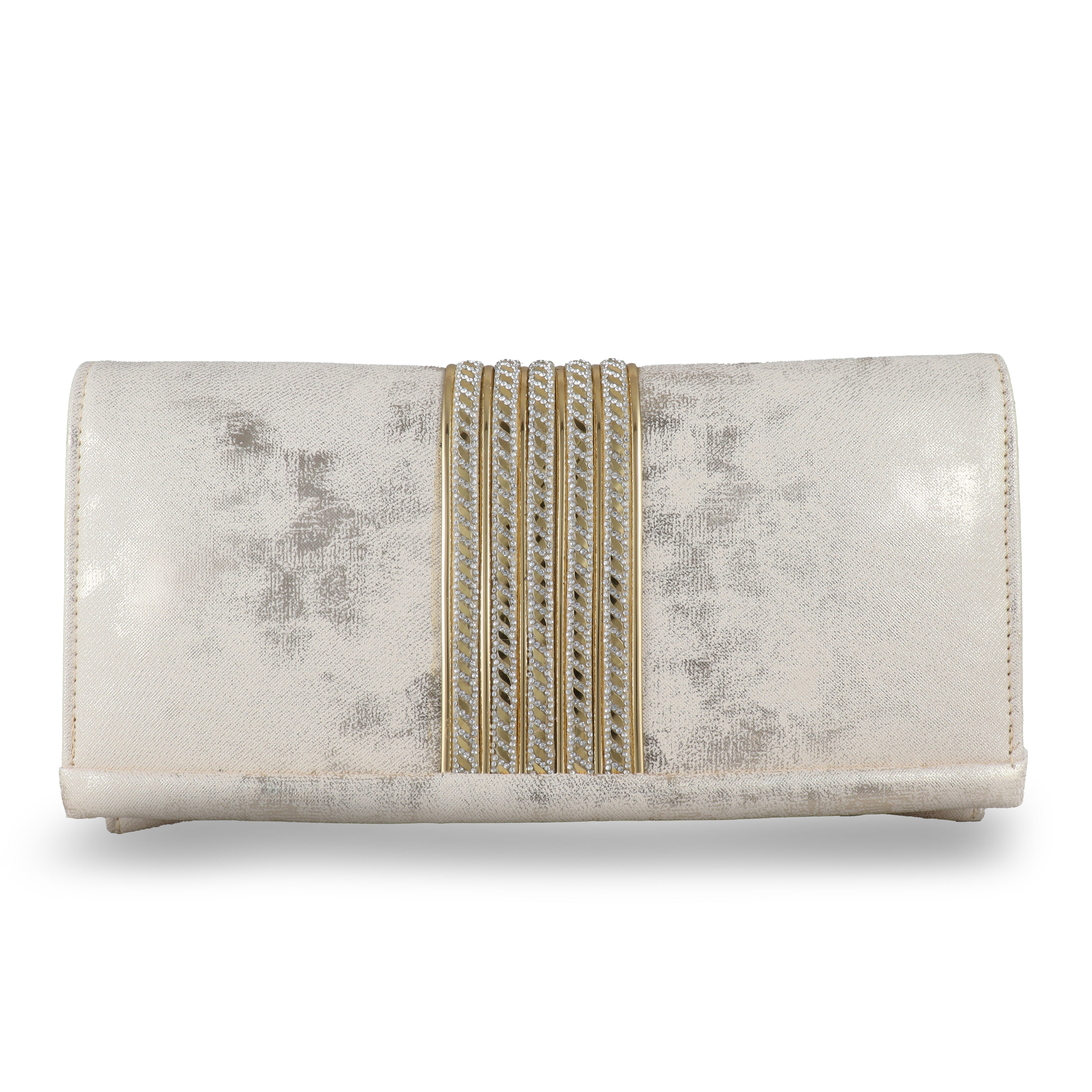 Textured Shimmer Party Clutch for Weddings & Evenings